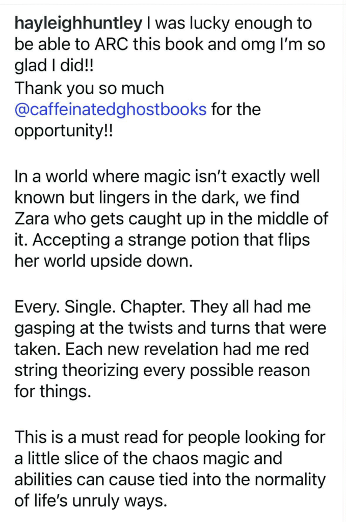 My First Arc review from Hayleigh Huntley of Influence - When Desire Bends Reality.