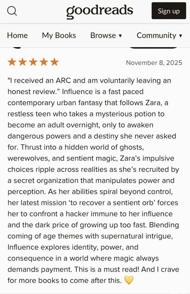 Review of Sascha Steams latest novel, Influence - When Desire Bends Reality by Sascha Steam