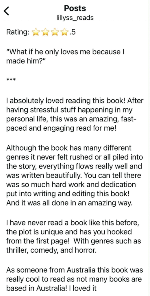 ARQ Book review of Sascha Steam's novel, Influence - When Desire Bends Reality by Lilly's_reads